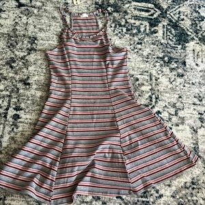 NWT A line, racer back garage knee length dress.